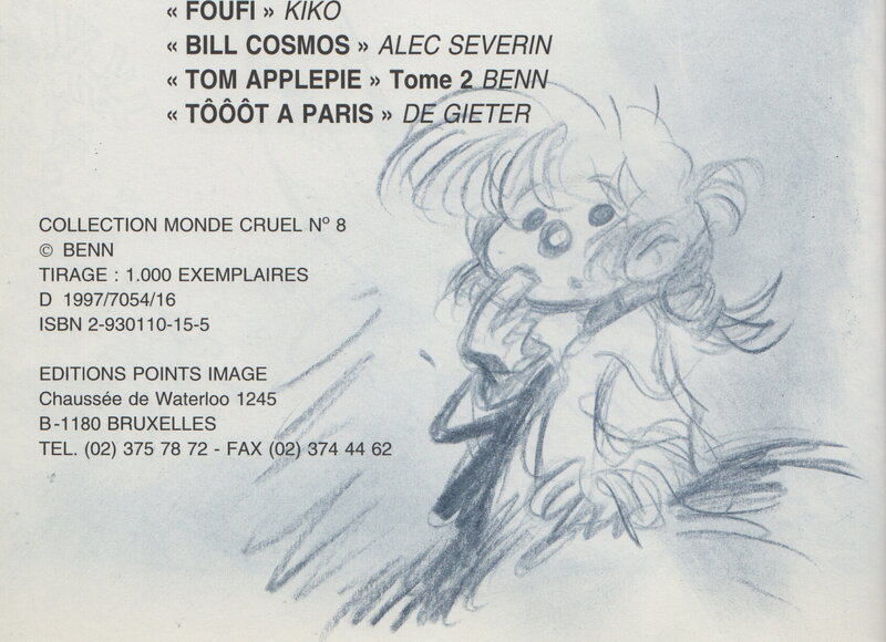 Tom Applepie par Benn - Dédicace