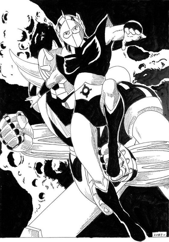 Luciano Bernasconi, Goldorak / Actarus le prince d’euphor - Original Illustration