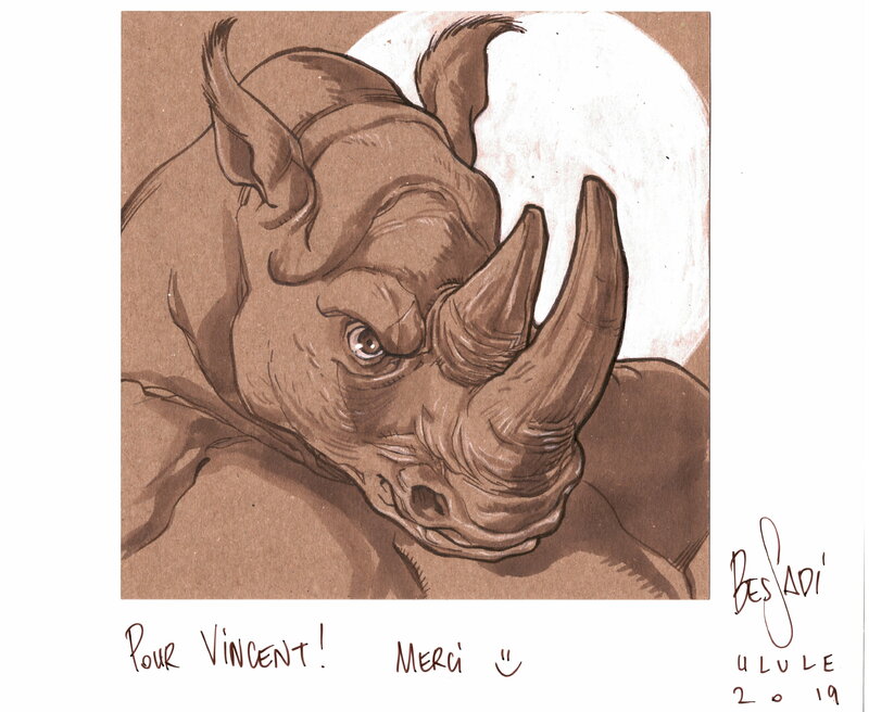 Le lion Barbare par Bruno Bessadi - Dédicace