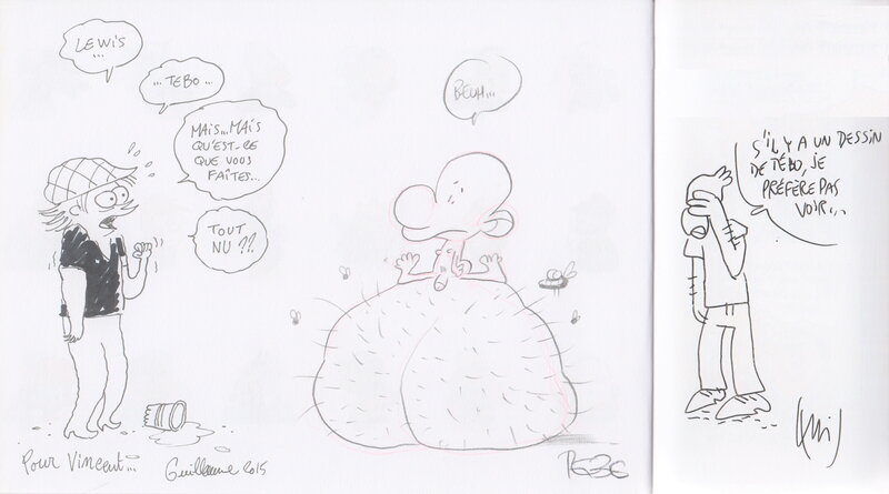Guillaume Bianco, Tébo, Lewis Trondheim, L'atelier Mastodonte - Sketch