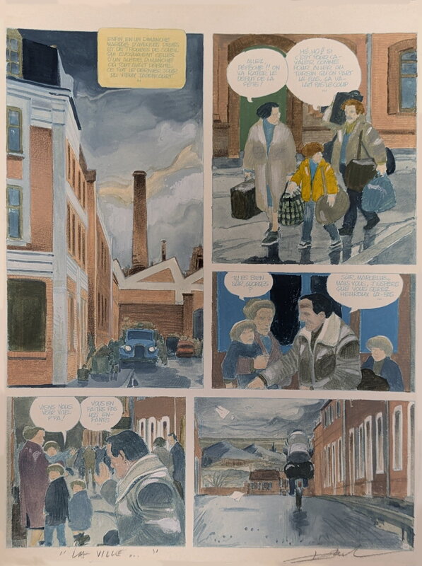 Enki Bilal, Mise en couleur originale La ville qui n'existait pas - Comic Strip