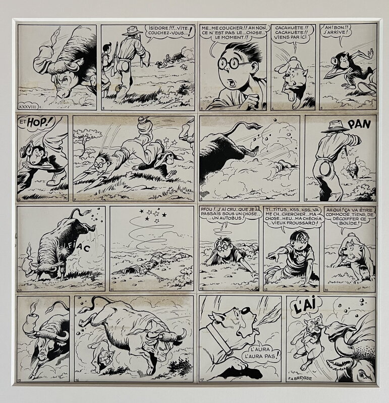 En vente - Frédéric-Antonin Breysse, L'oncle du Tchad - Oscar en Isidoor - Planche originale