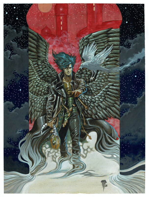 En vente - Philippe Bringel, Morpheus - le passage suspendu - Illustration originale