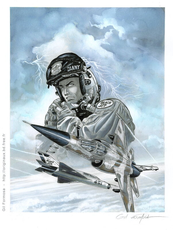 Gil Formosa, Buck DANNY T60 Préparatoire - Original art