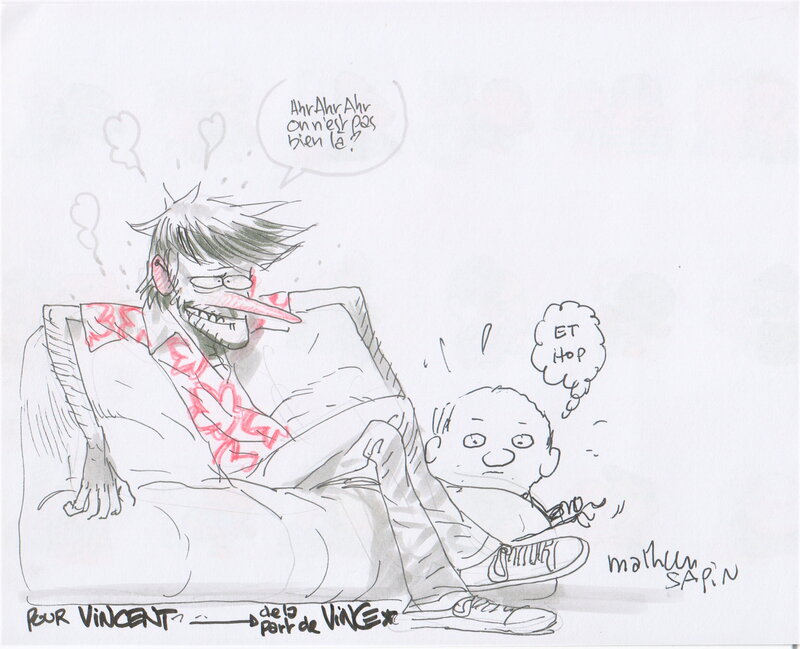 Vince, Mathieu Sapin, L'atelier Mastodonte - Dédicace