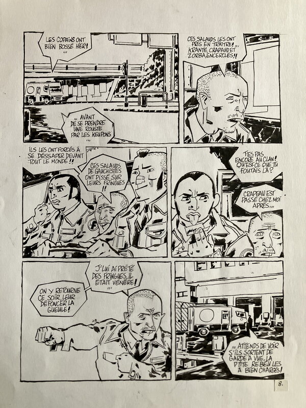 For sale - Bleu de chauffe p8 by Lionel Chouin - Comic Strip