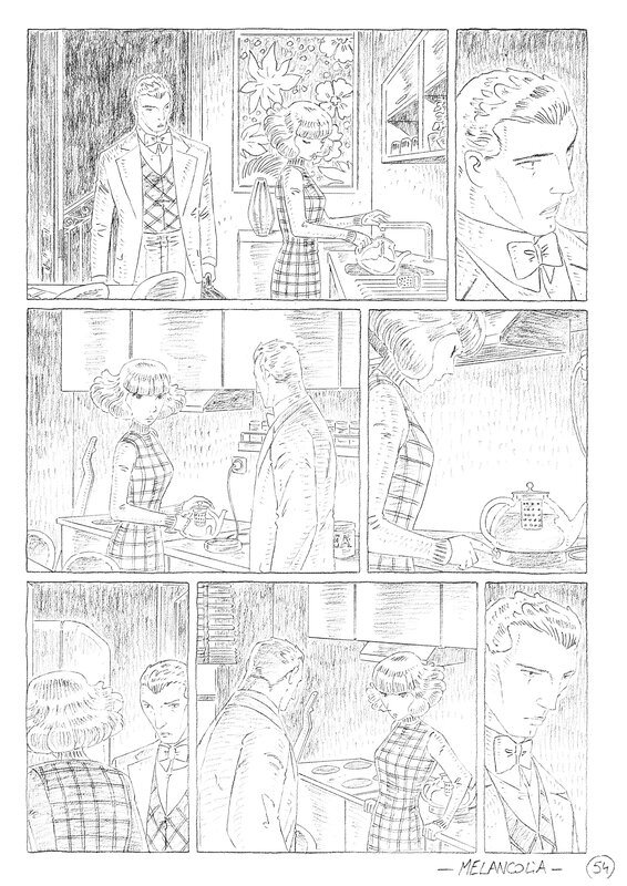 En vente - Cyril Bonin - Karl p. 54 - Planche originale