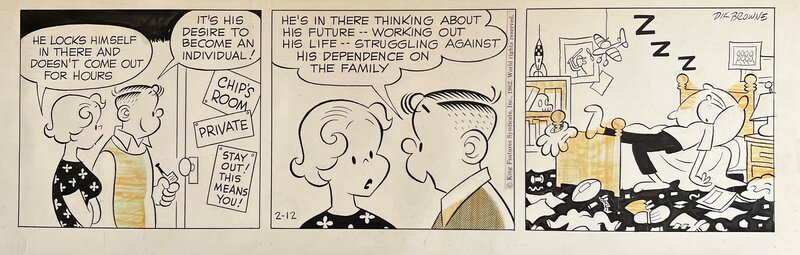 Dick Browne, Hi and Lois Sunday page - Comic Strip
