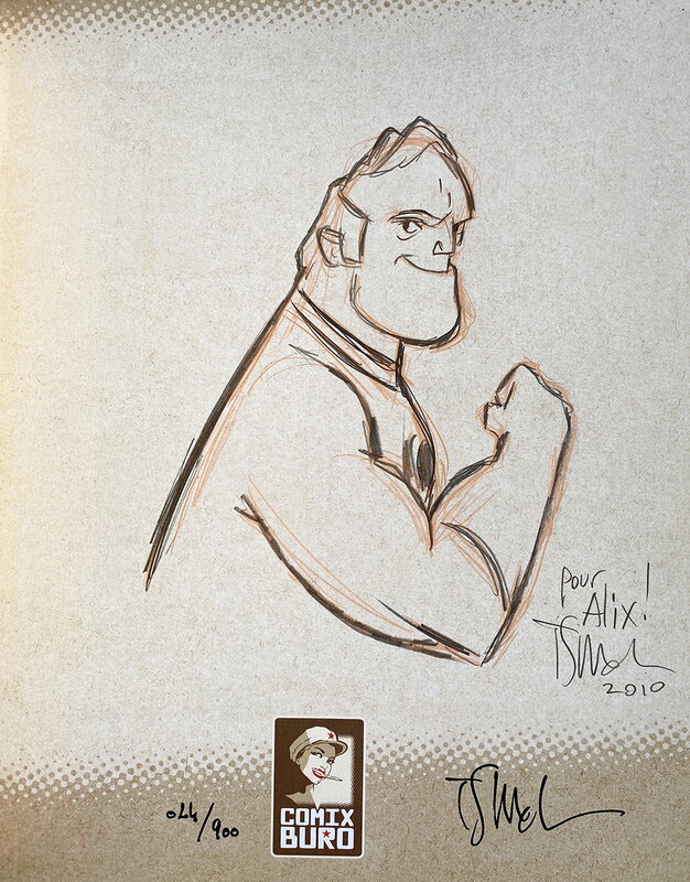 Sketchbook Mathot - Comixburo - Dédicace