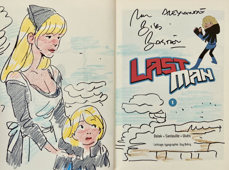 Last Man T1 by Bastien Vivès - Sketch