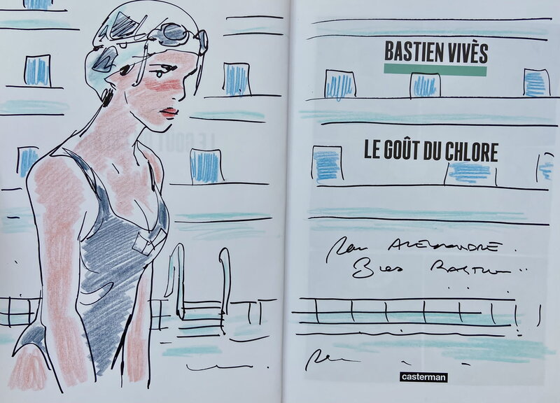 Le goût du chlore par Bastien Vivès - Dédicace