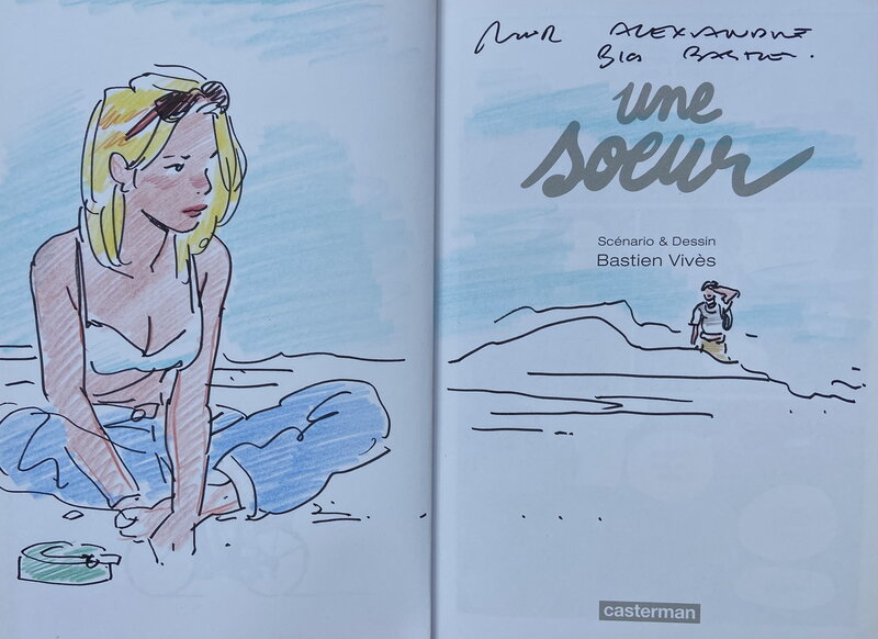 Une soeur par Bastien Vivès - Dédicace