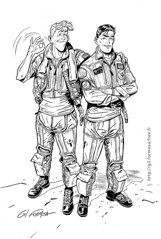 Tanguy et LAVERDURE par Gil Formosa - Planche originale