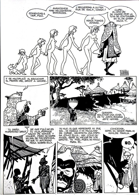 En vente - Fulu – Tome 5 – Chapitre 2 – Page 25 – Eduardo Risso & Carlos Trillo - Planche originale