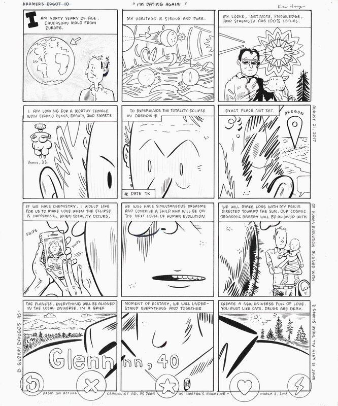 Peep pg.38 (2024) par Kevin Huizenga - Planche originale
