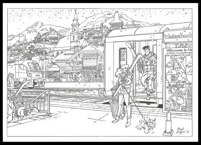 Henk Kuijpers, Franka : Kerst 2018 - Nieuwjaar 2019 - Illustration originale