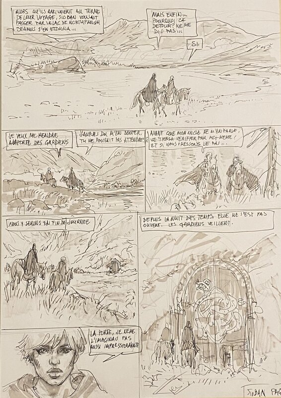 Paul teng, planche originale préparatoire, 