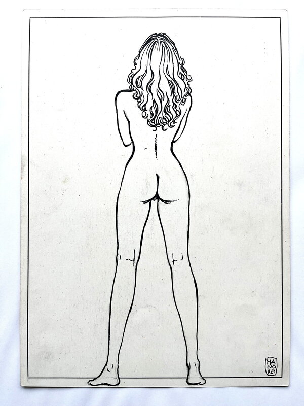 Pin Up / Verso par Milo Manara - Illustration originale