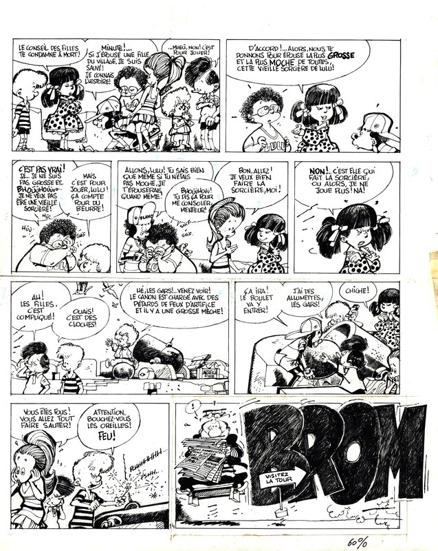 En vente - Wasterlain : Docteur Poche tome 3 planche 14 - Planche originale