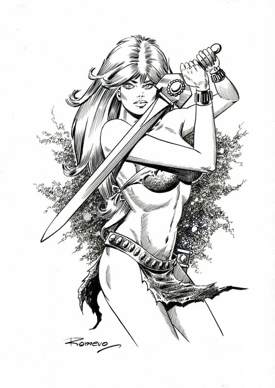 Enric badia Romero, Axa: Blade of Survival - Illustration originale