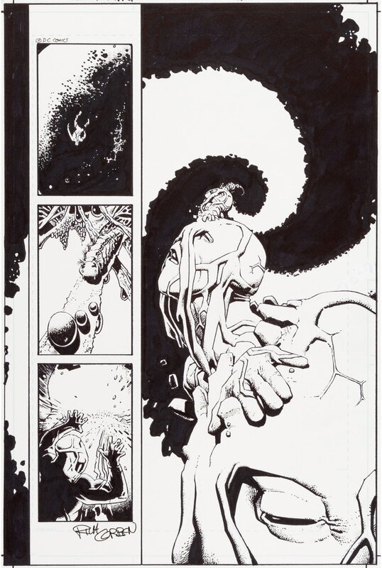 En vente - Richard Corben, Swamp Thing - issue 20 - Planche originale
