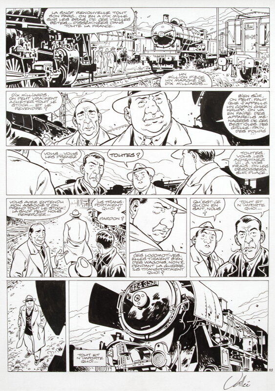 En vente - Sylvain Vallée, Il était une fois en France - La Terre Promise, Tome 6 - Planche originale