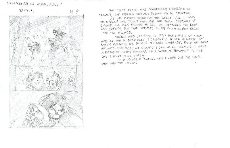 En vente - Berni Wrightson, Frankenstein Alive, Alive! - page 9 - Œuvre originale