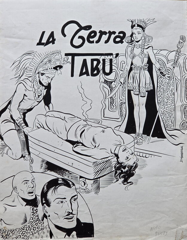 Domenico Mirabella, Couverture originale la terra tabu - Original Cover