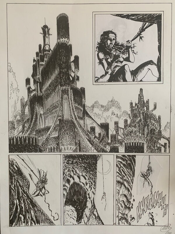 Giulio De Vita, Yves Sente, Grzegorz Rosinski, Jean Van Hamme, Les Mondes de Thorgal - Kriss de Valnor T2 - Planche originale