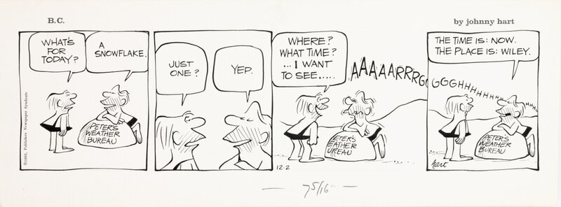 B.c. par Johnny Hart - Planche originale