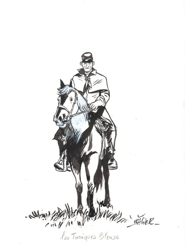 For sale - Olivier Frasier, Willy Lambil, Olivier Frasier - Les tuniques bleues - Original Illustration