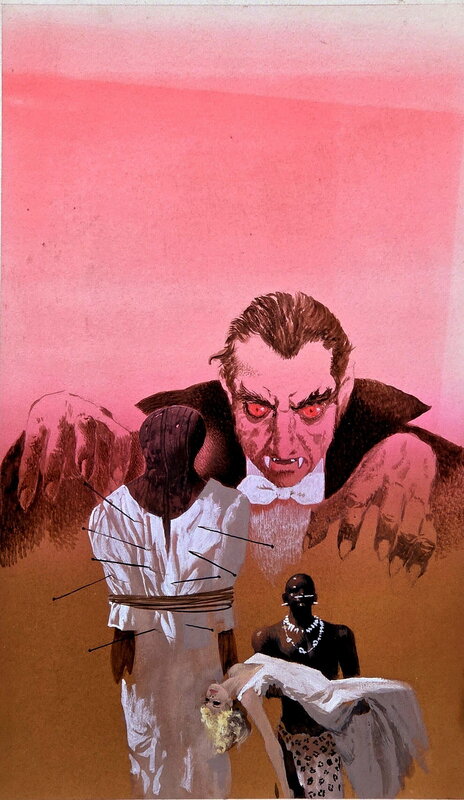 Karel Thole, Couverture de Draculas Todestrommeln - Couverture originale