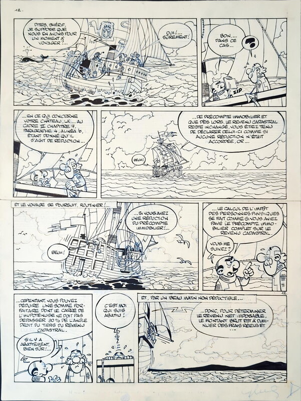 En vente - Turk, Bob De Groot, Robin Dubois : La promenade des Anglais, page 12 - Planche originale