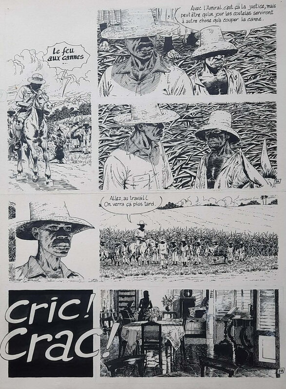 Claude Auclair, François Migeat, Le sang du flamboyant, planche 7 - Planche originale