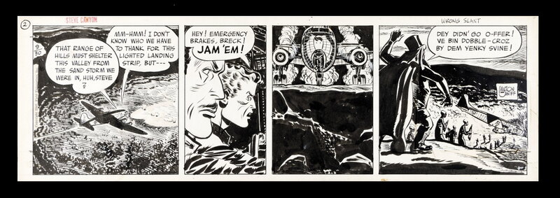 Stev canyon par Milton Caniff - Planche originale