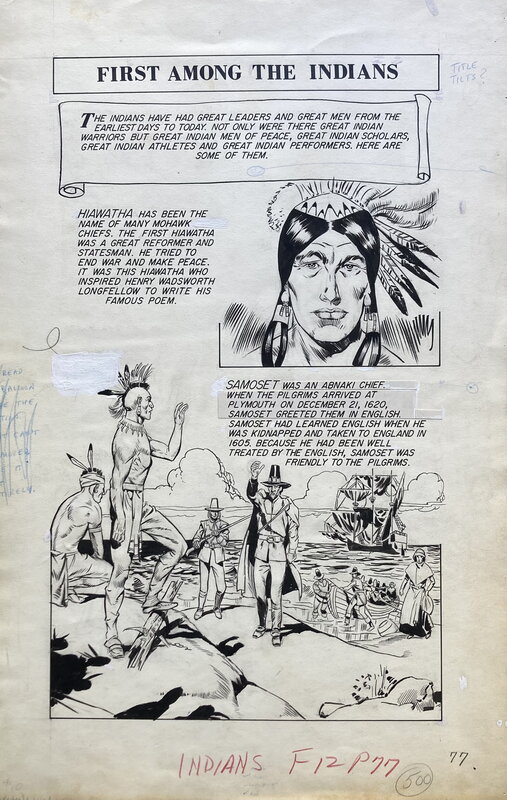 For sale - Sid Check, The World Around Us #2 - The Illustrated Story of Indians - Comic Strip