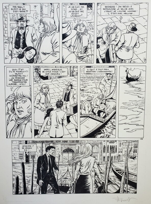 Ersel, LES DERNIERS JOURS DE LA GEHENNE - Planche originale