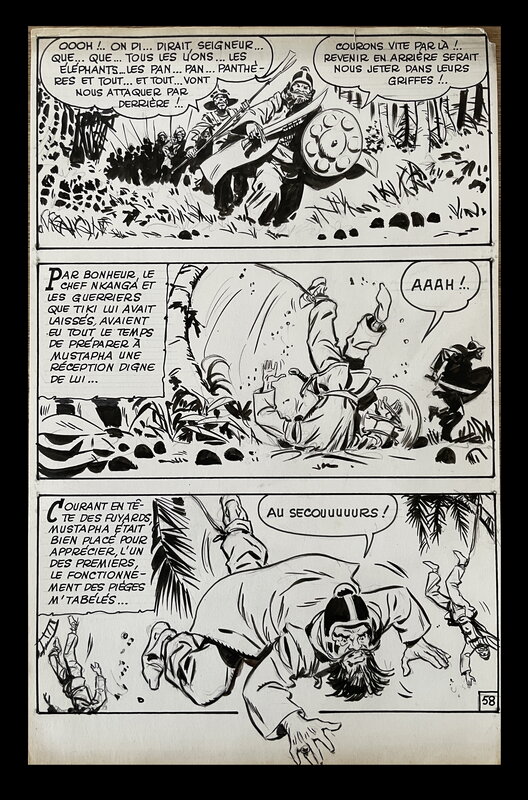 Tiki par Stelio Fenzo - Planche originale