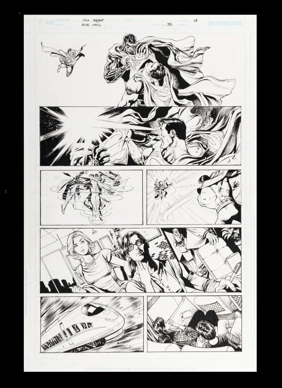 Superman par Jack Herbert - Planche originale