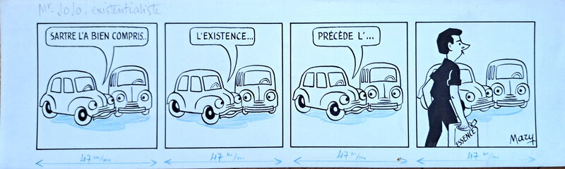 Mary, Mr Jojo, existentialiste - Planche originale