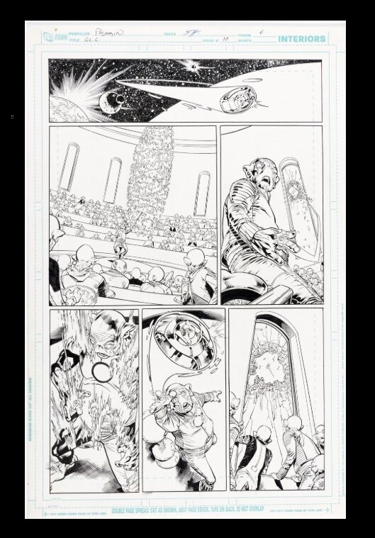 Green Lantern Corps par Fernando Pasarin - Planche originale