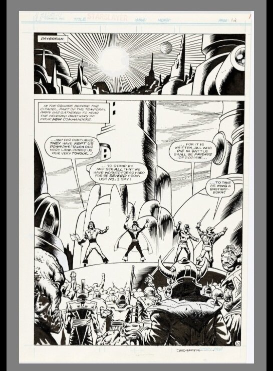 Starslayer par Timothy Truman - Planche originale