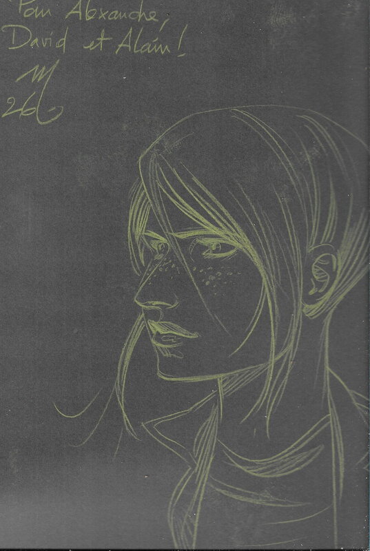 Mikaël Bourgouin, Dédicace sur l'album Le Serment - Sketch