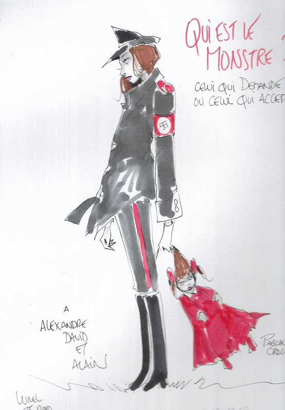 Pascal Croci, Dédicace sur l'album Hitler - Dédicace