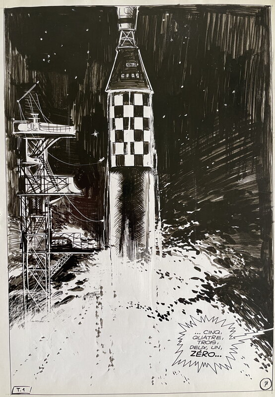 Titan par Pierre Dupuis - Planche originale