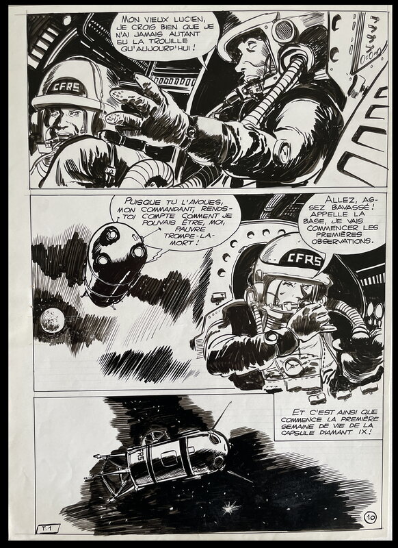 Titan par Pierre Dupuis - Planche originale