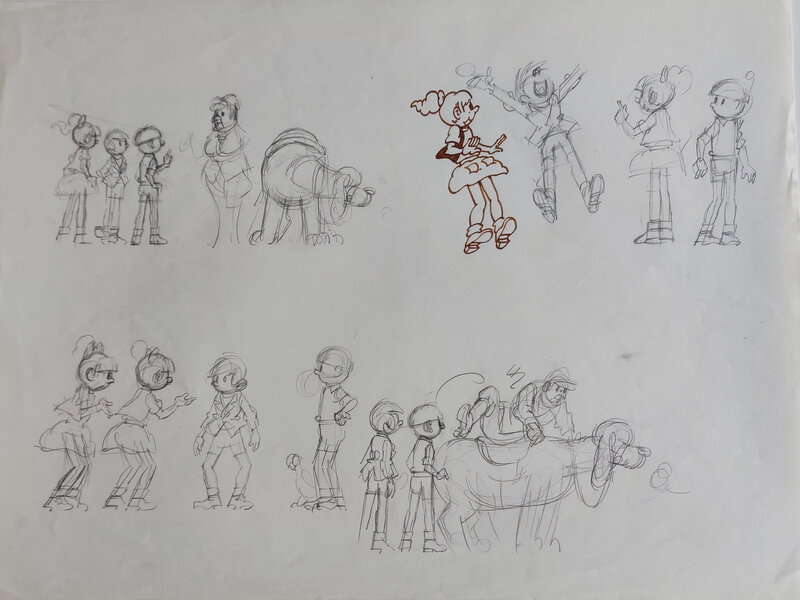 Hugo De Sterk, Jommeke 165: Spaghetti met kaas - Planche originale