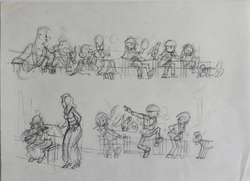 Hugo De Sterk, Jommeke 166: De Mandoline van Caroline - Planche originale