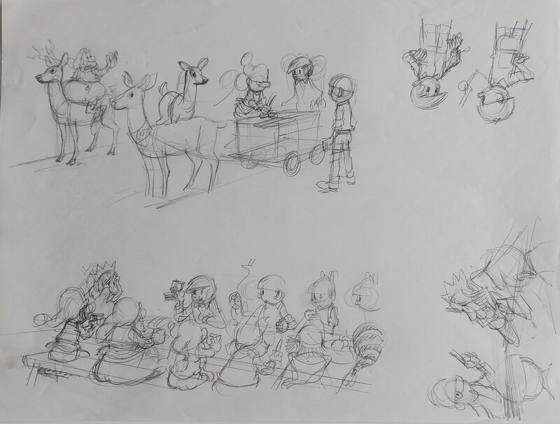 Hugo De Sterk, Jommeke 168: Het Heksenbal - Planche originale