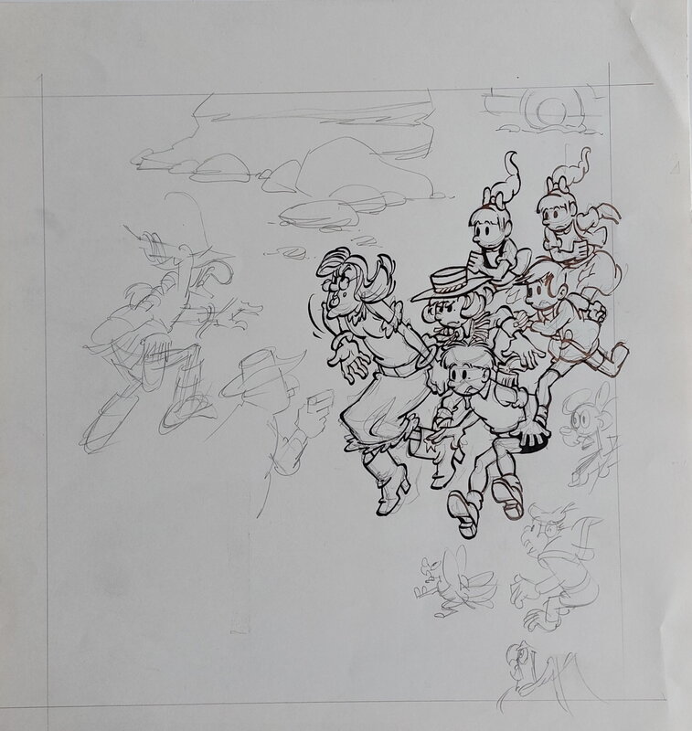 Hugo De Sterk, Jommeke 199: De Vergeten Mijn - Planche originale